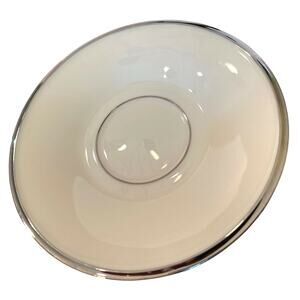 Lenox Solitaire Ivory China Platinum Rimmed Saucer 6 Inch